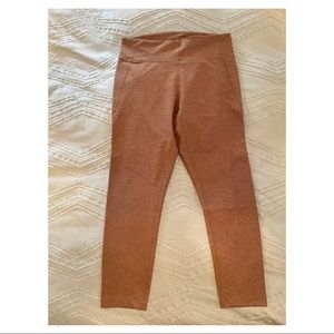 Outdoor Voices Warm-Up Crop Leggings (Tan)